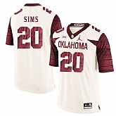 Oklahoma Sooners 20 Billy Sims White 47 Game Winning Streak College Football Jersey Dzhi,baseball caps,new era cap wholesale,wholesale hats
